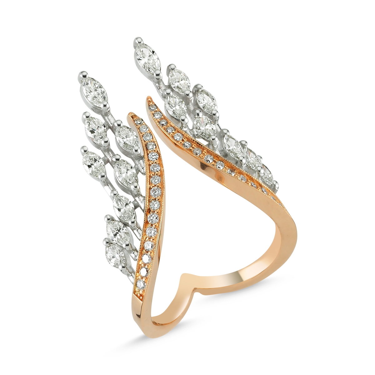 Marquise Rain Diamond Ring