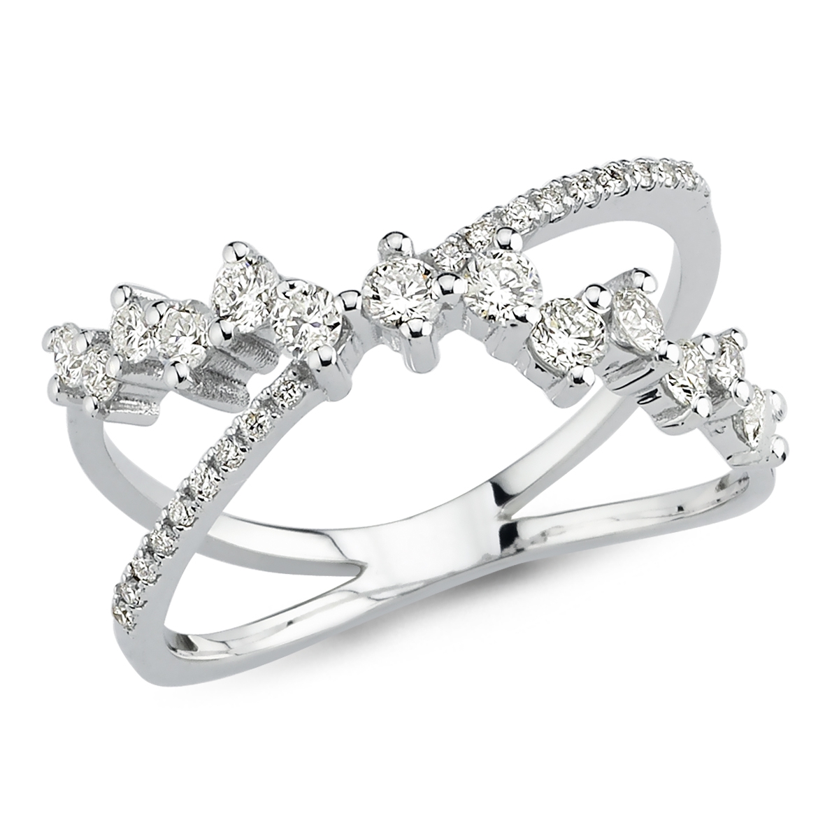 Pétite- Double Line Diamond Ring