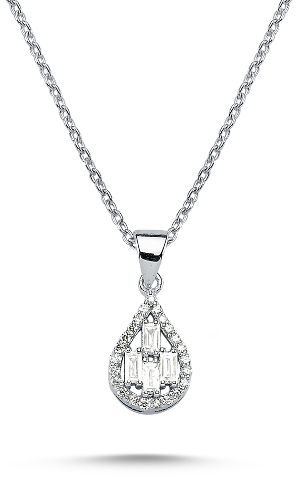 Baguette Collection- Diamond Necklace