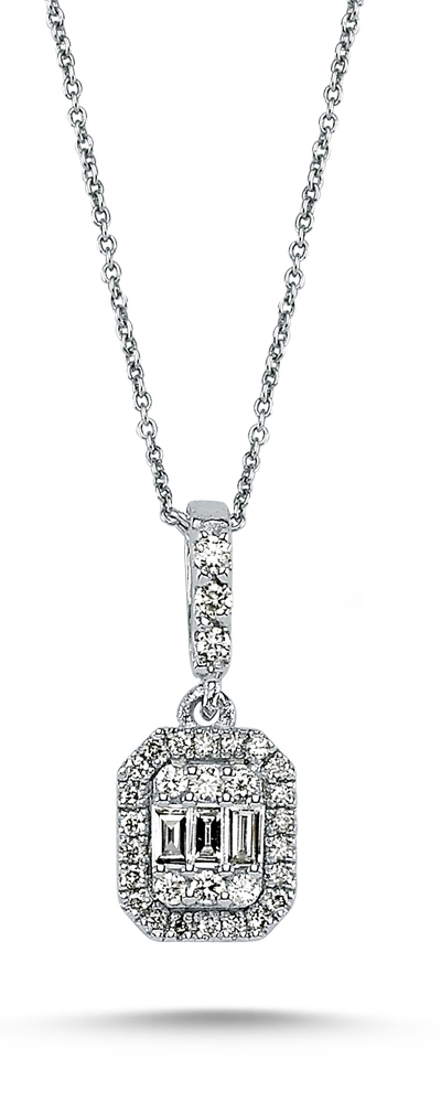 Baguette Collection- Diamond Necklace