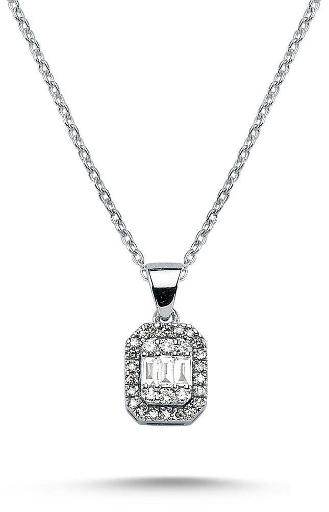 Baguette Collection- Diamond Necklace