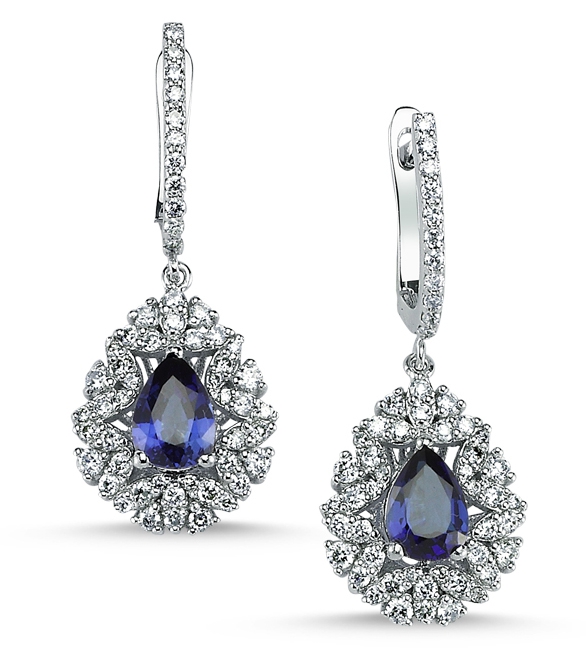 Sapphire Diamond Earring