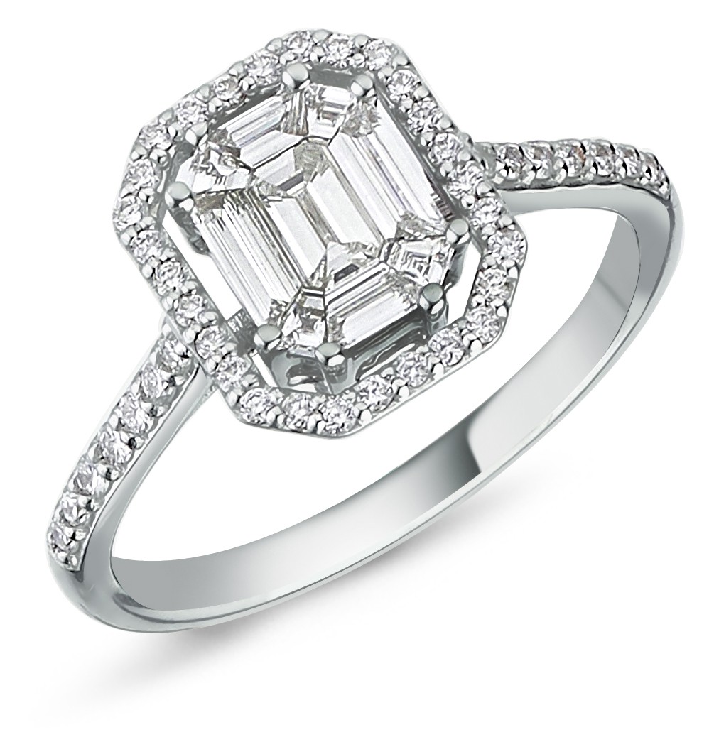 Baguette Collection- Piecut Diamond Ring