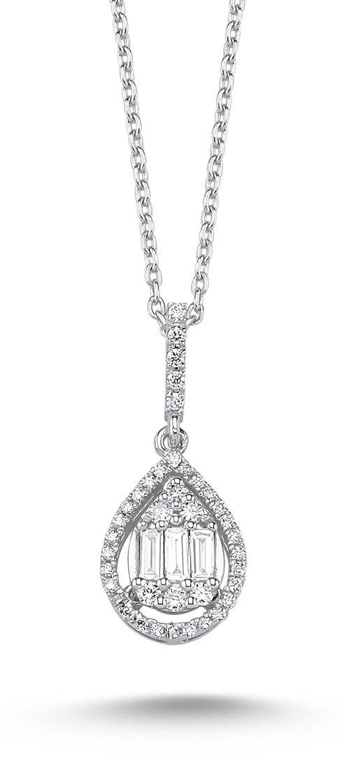 Baguette Collection- Diamond Necklace