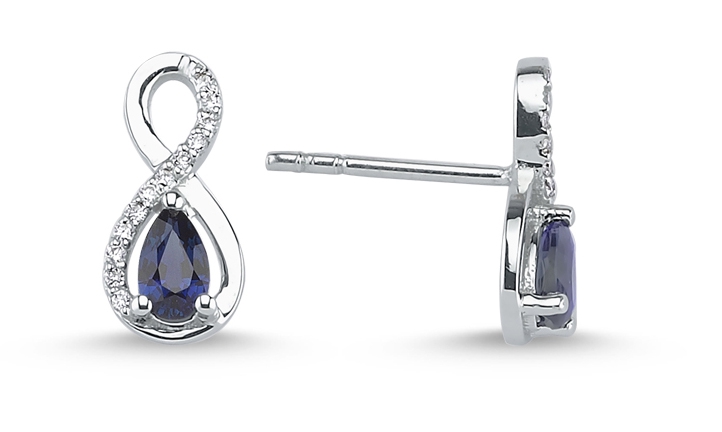 Sapphire Diamond Earring