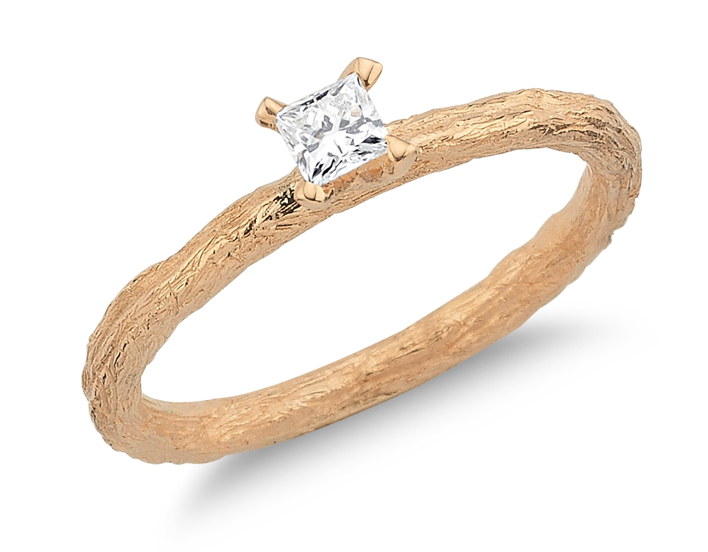 Treasures Of Earth -  Princess Cut Diamond Engagement Ring