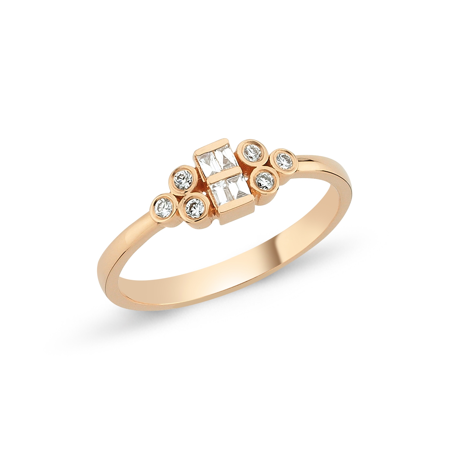 Pétite- Baguette  Diamond Ring