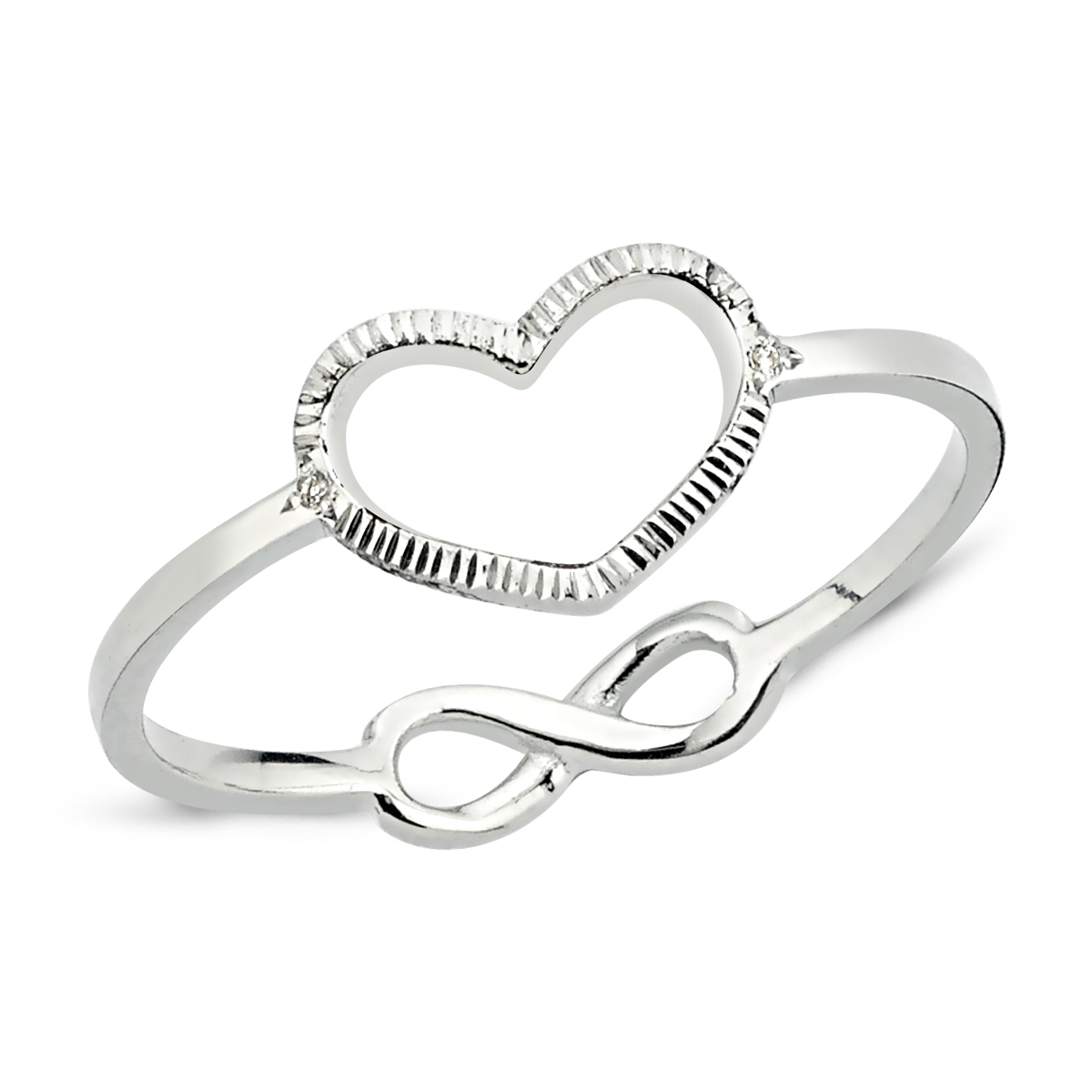 Pétite- Two side ’ Love ’ Ring