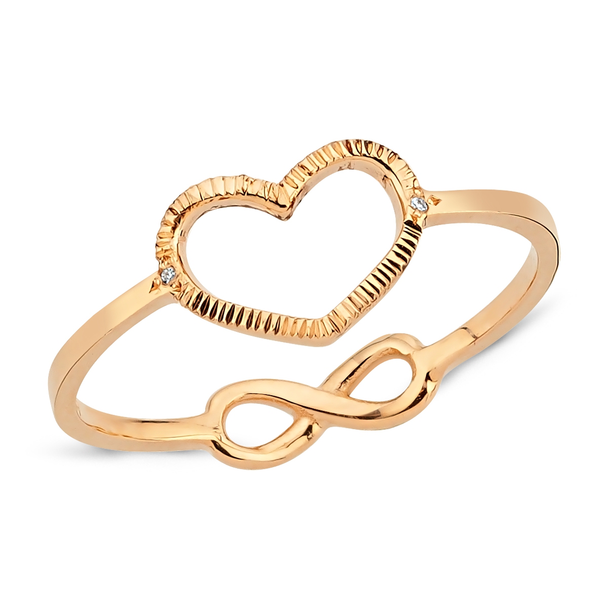 Pétite- Two side ’ Love ’ Ring