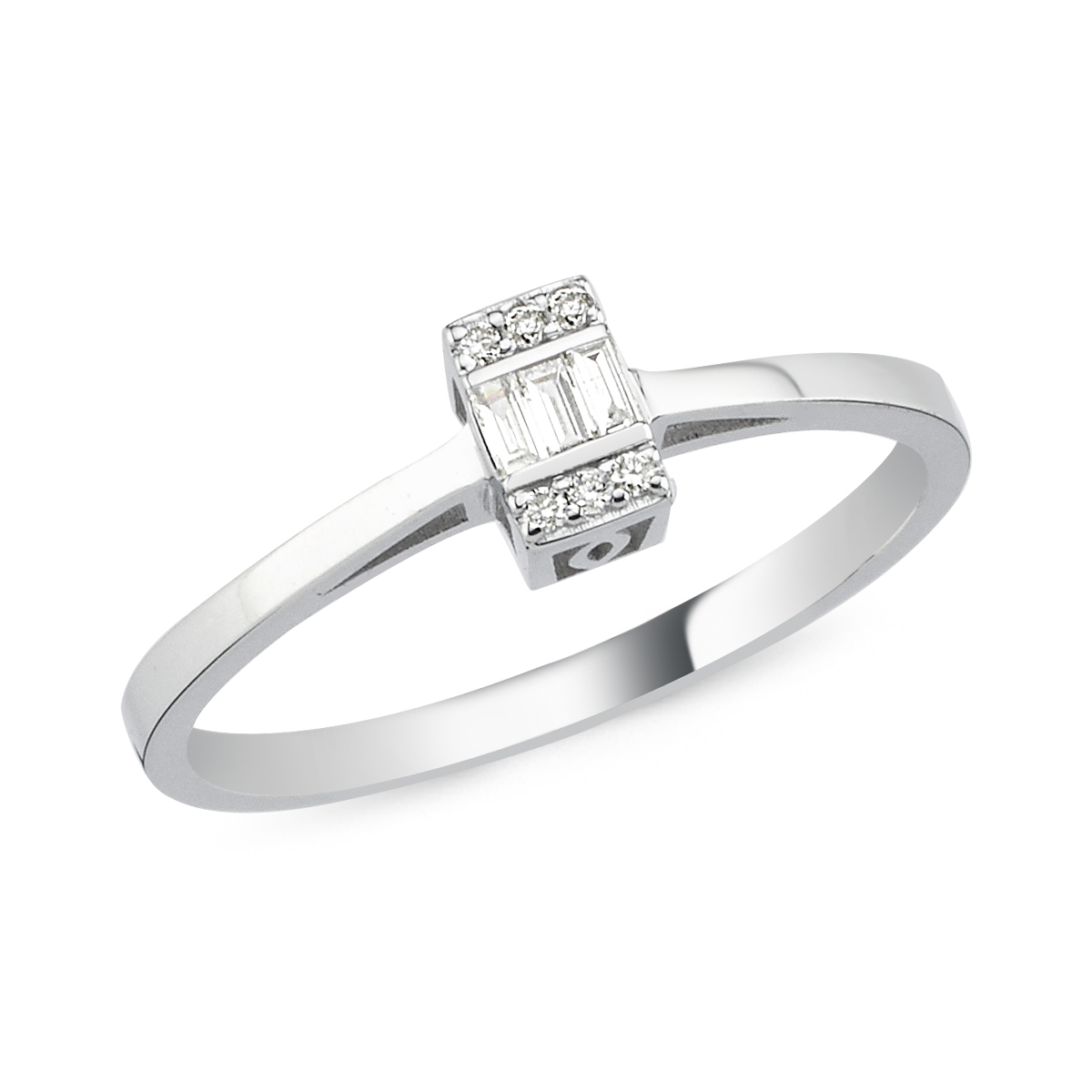 Baguett- Diamond Engagement Ring