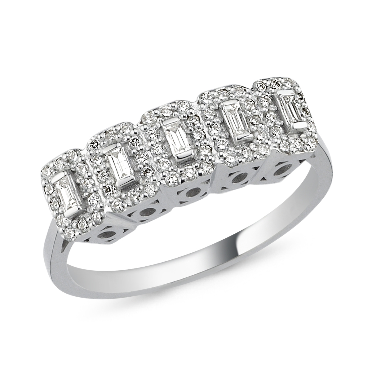 Baguette- Diamond Engagement Ring