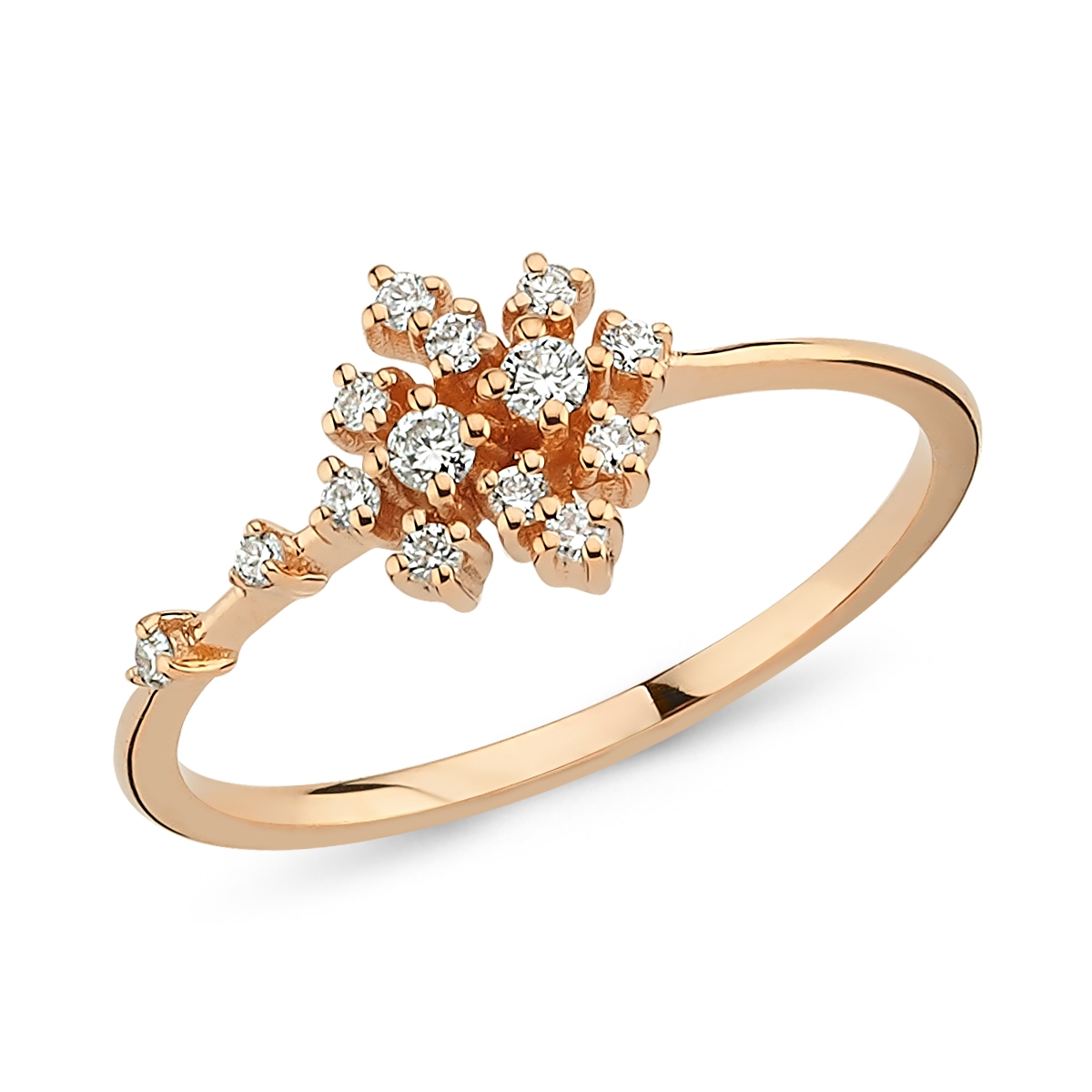 Pétite- Bunch Diamond Ring