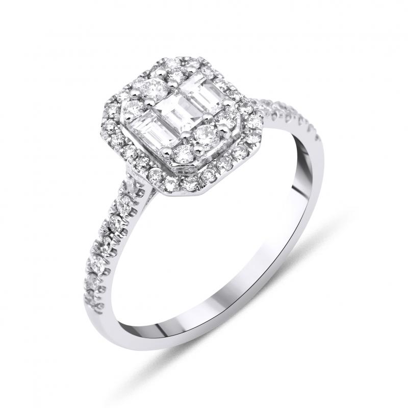 Baguette- Modern Diamond Ring