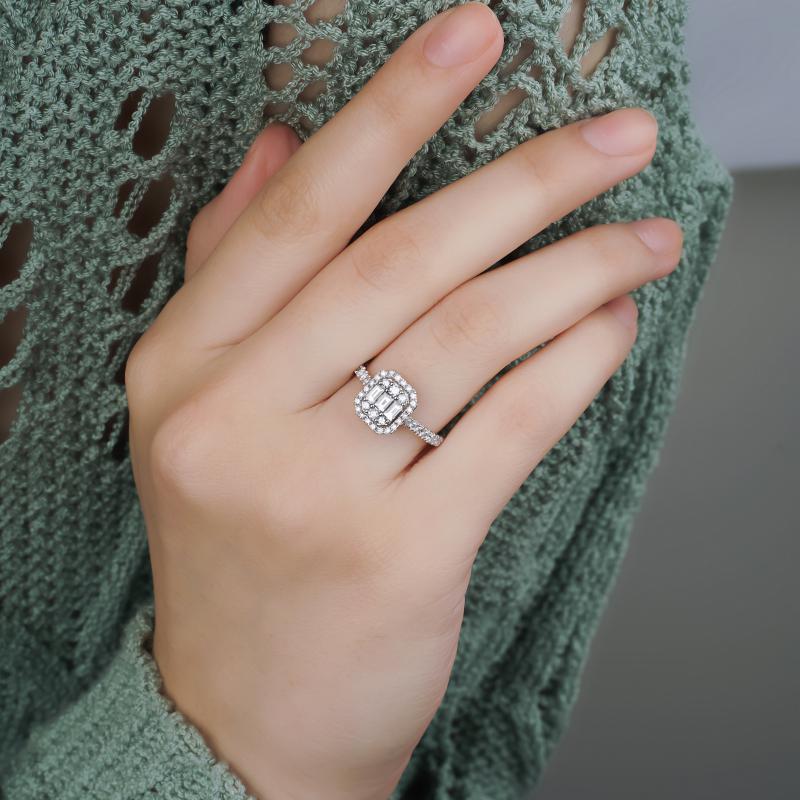 Baguette- Modern Diamond Ring