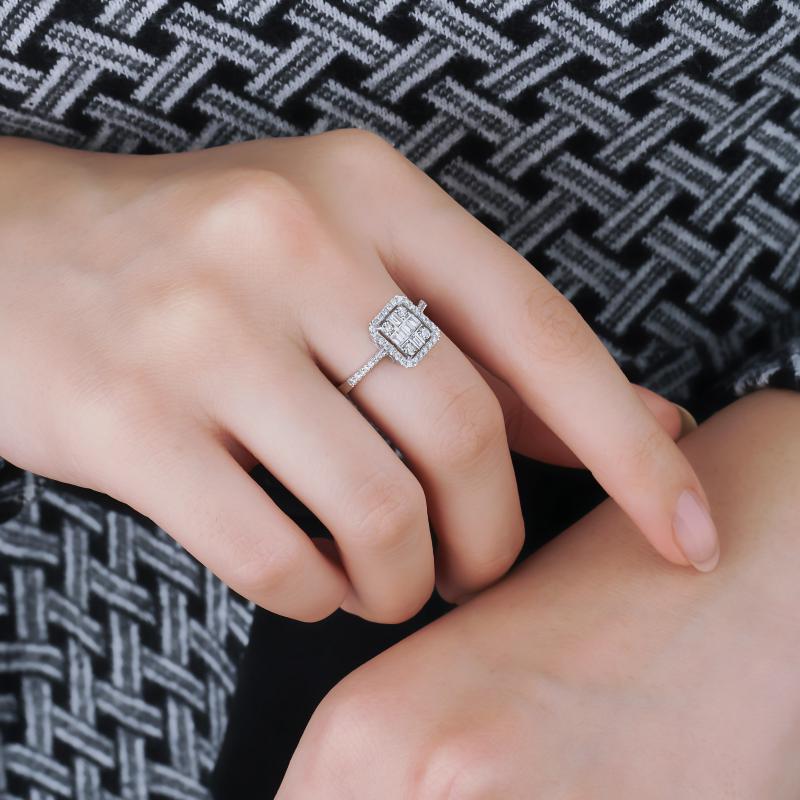 Baguette- Love Baguette Diamond Ring