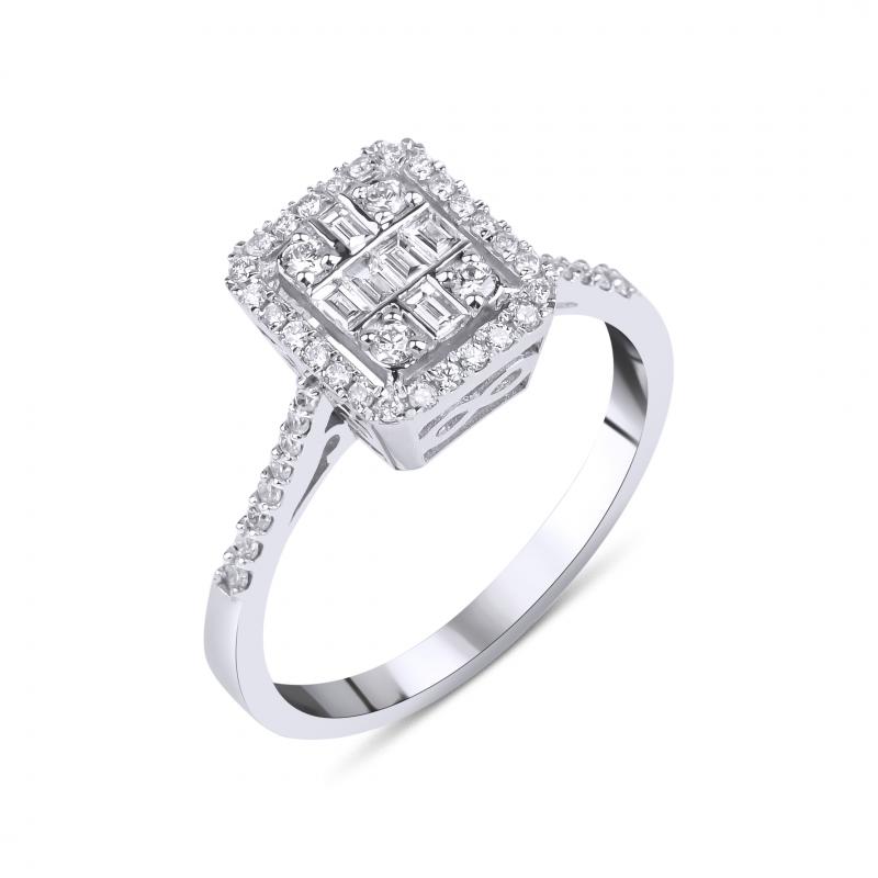 Baguette- Love Baguette Diamond Ring