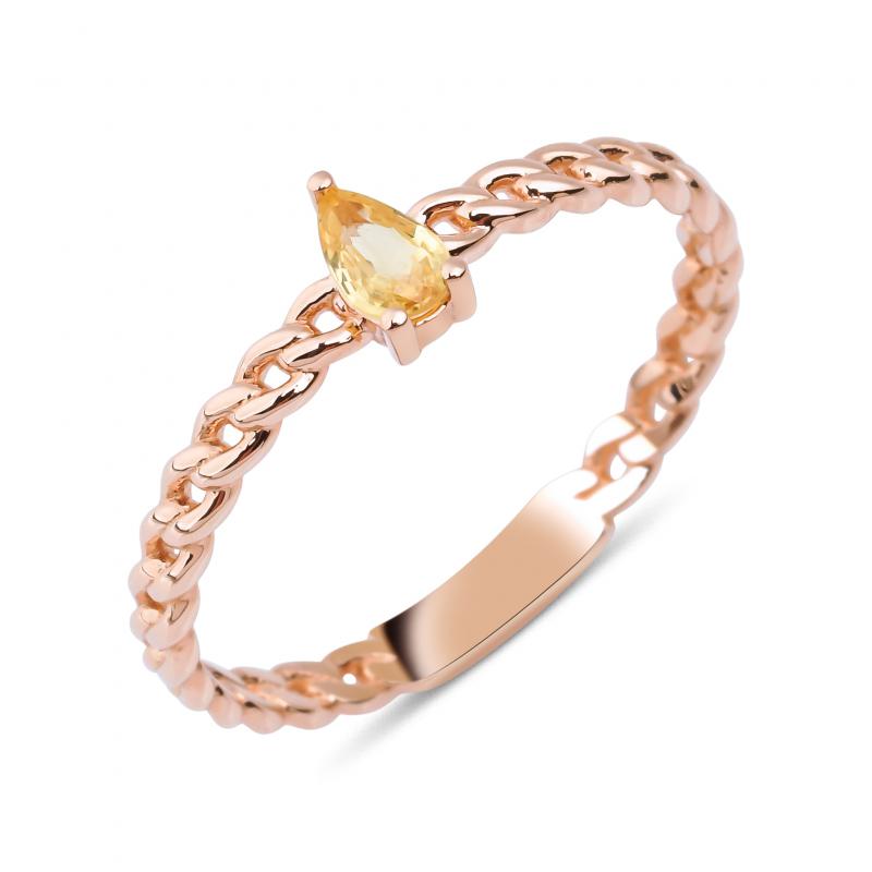 Pétite- Yellow Sapphire Ring