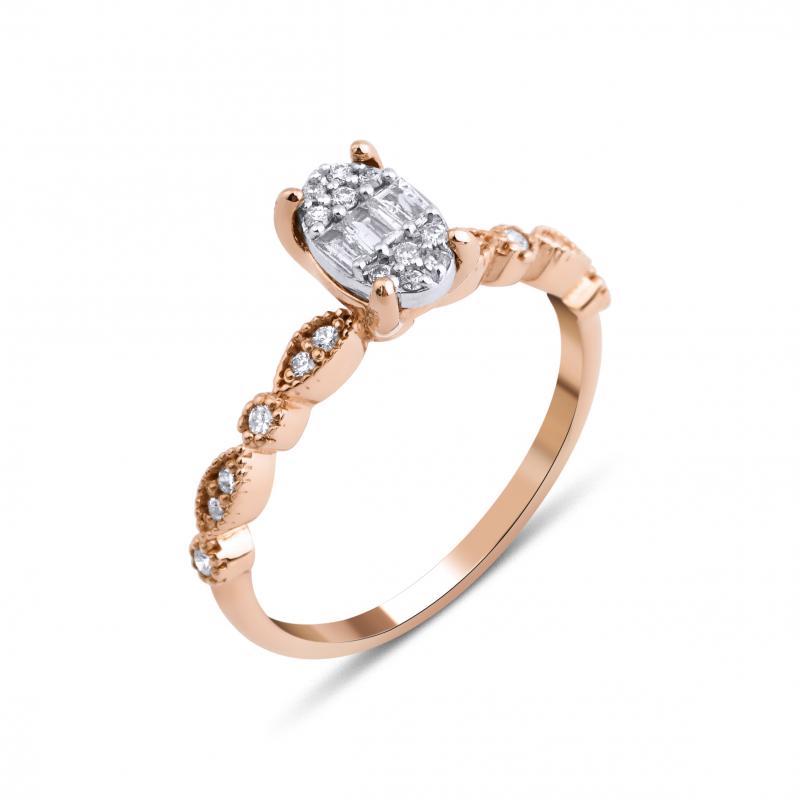 Baguette- Vintage and Modern Diamond Ring