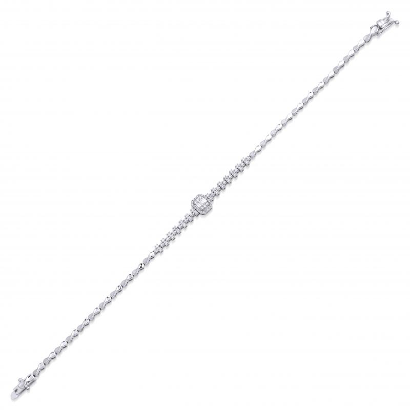 Queen- Diamond Baguette Bracelet