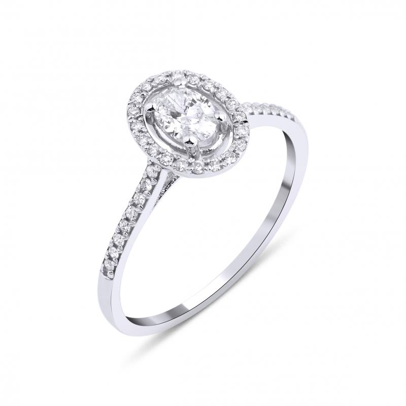 Oval Diamond Engagement Ring