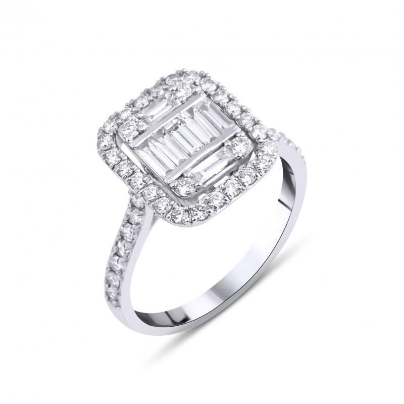 Baguette- Queen Diamond Ring