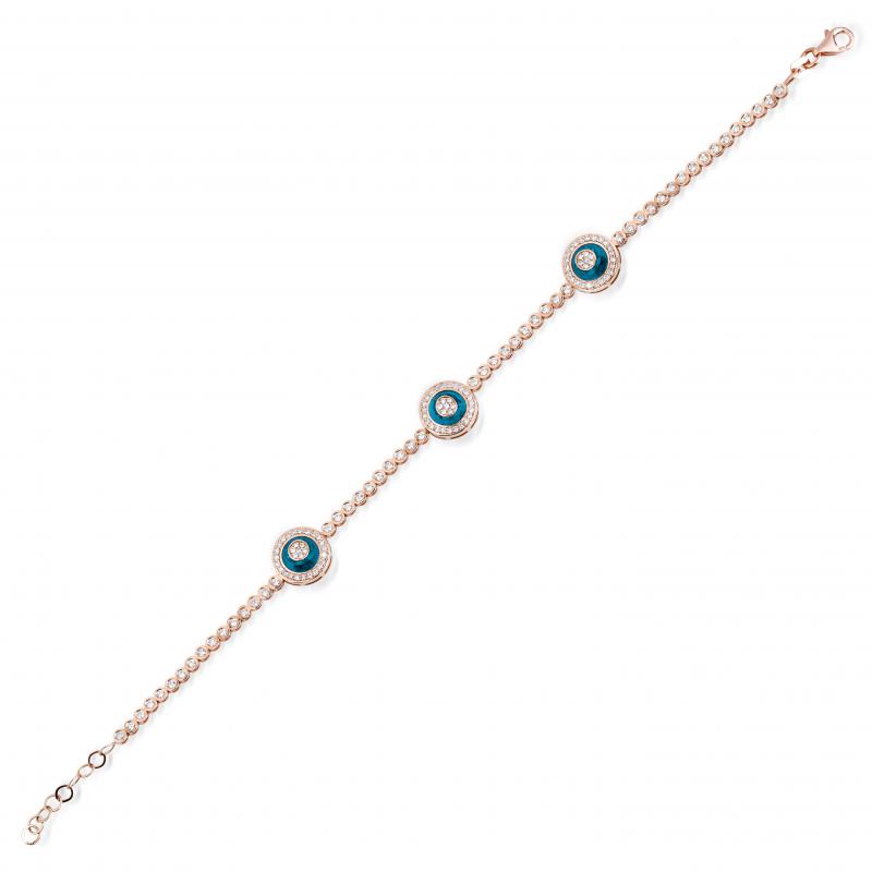 Pétite- Evil eye Diamond Bracelet