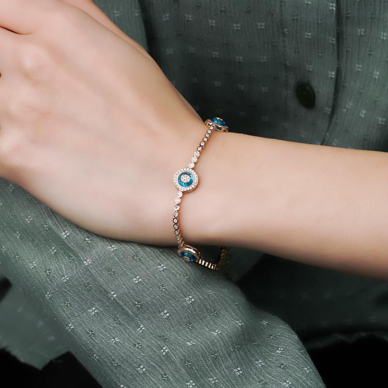 Pétite- Evil eye Diamond Bracelet