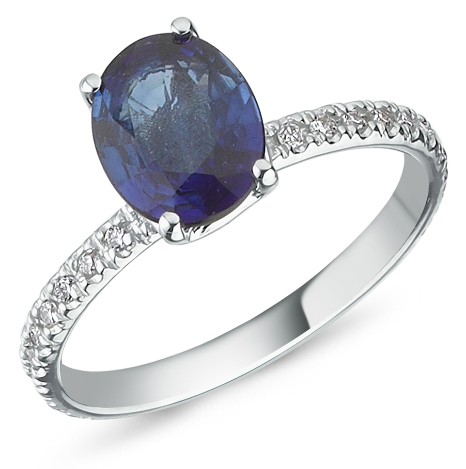 Pétite- Sapphire Diamond Ring