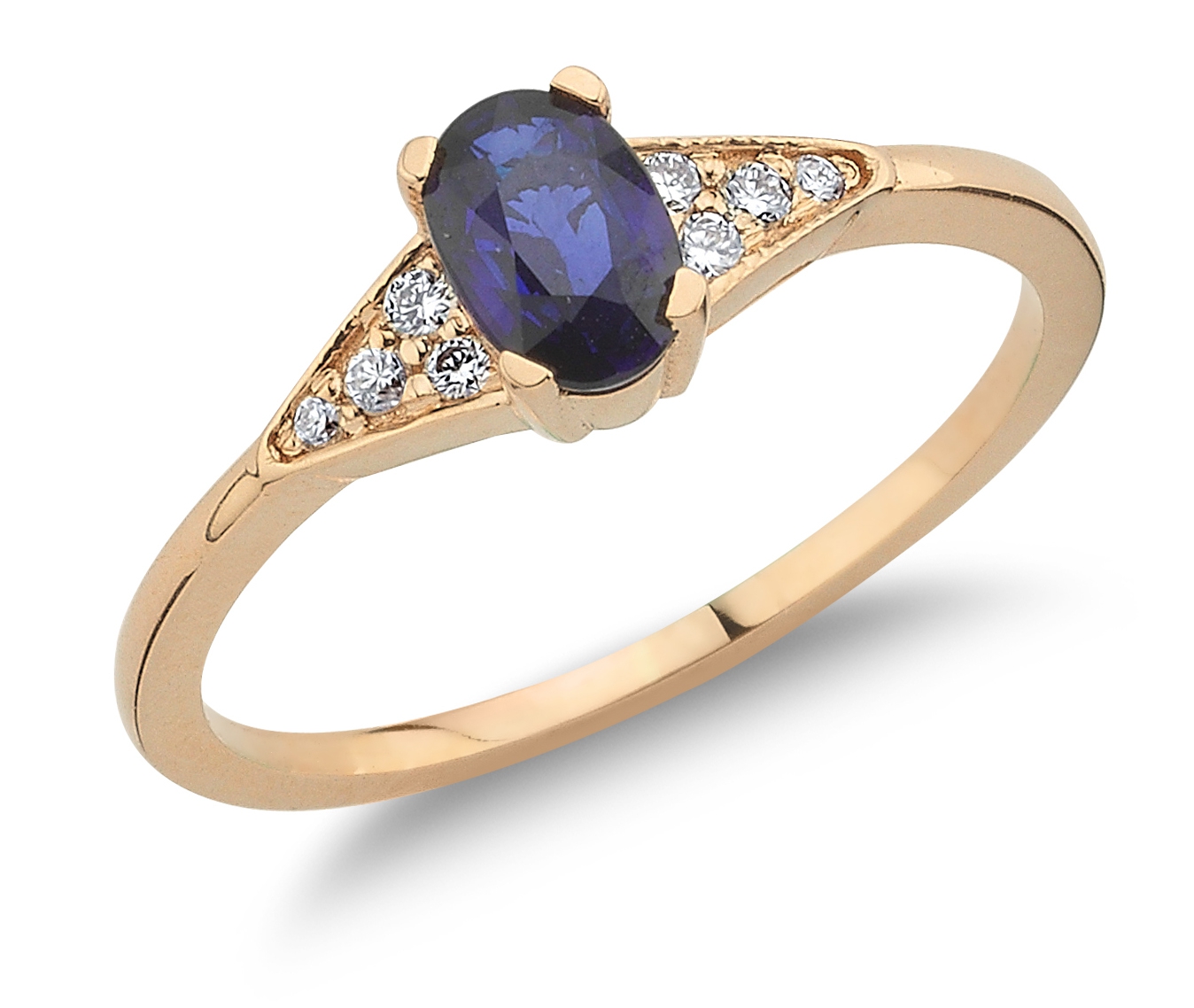 Pétite- Diamond and Sapphire Vintage Ring