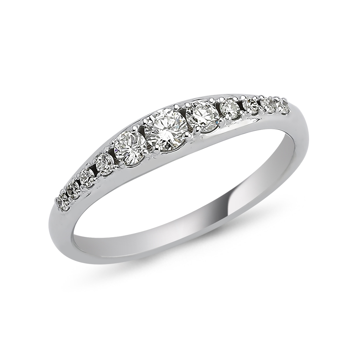 Iris- Half Band Wedding Ring