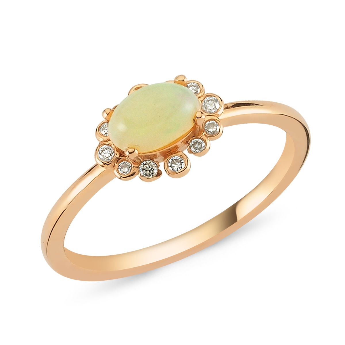 Pétite Collection- Opal Diamond Ring