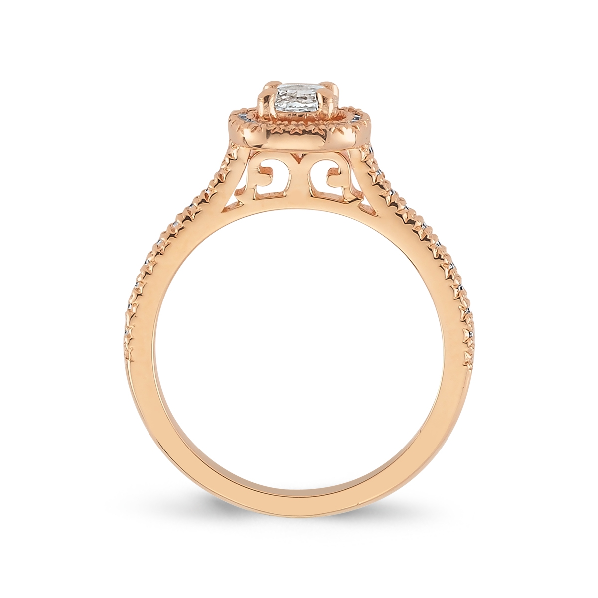 Pétite- Rosecut Diamond Engagement Ring ’Angel’
