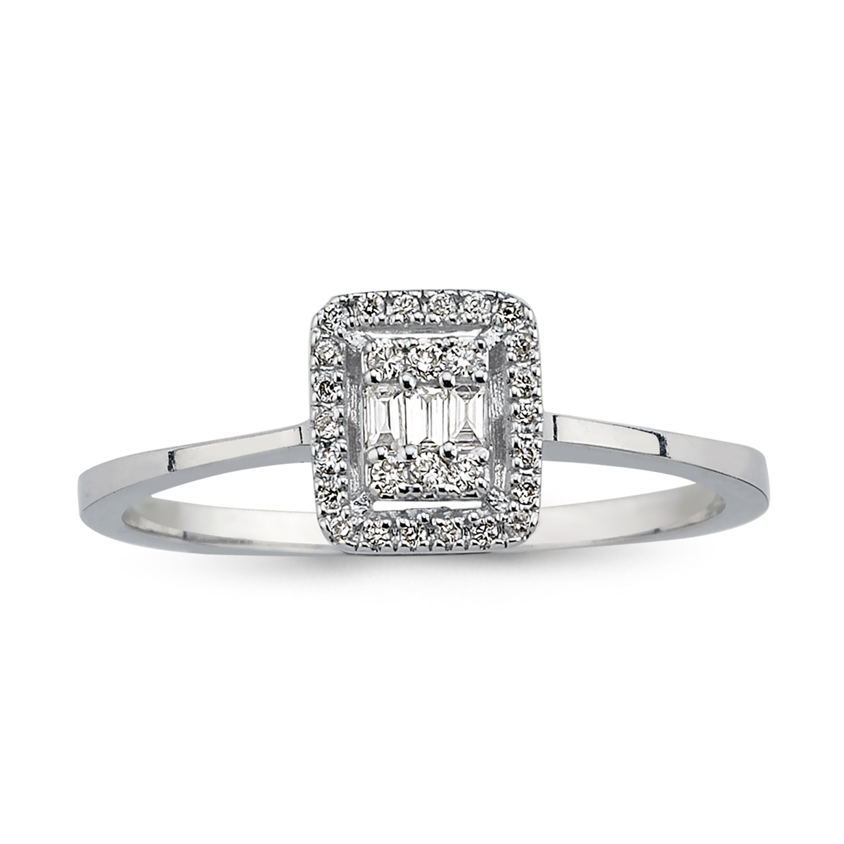 Baguette- Diamond Engagement Ring