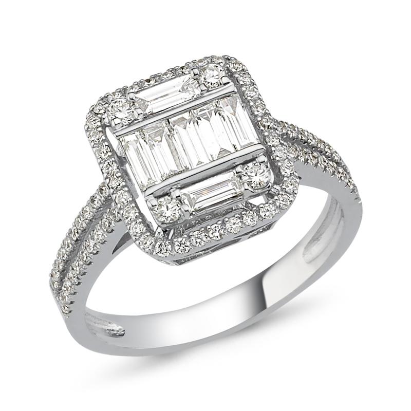 Baguette- Duchess Diamond Ring