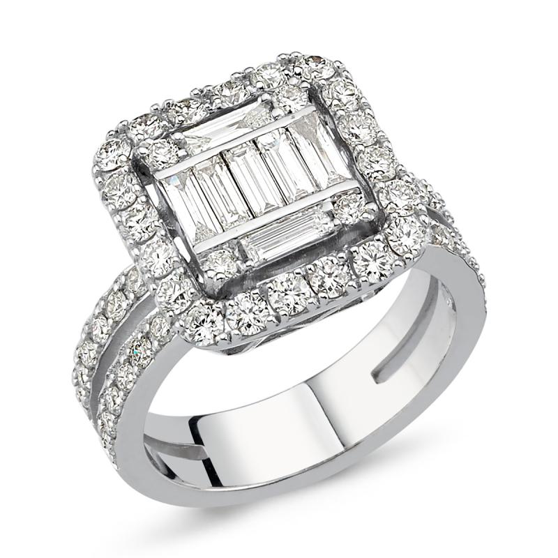 Baguette- Queen Diamond Ring
