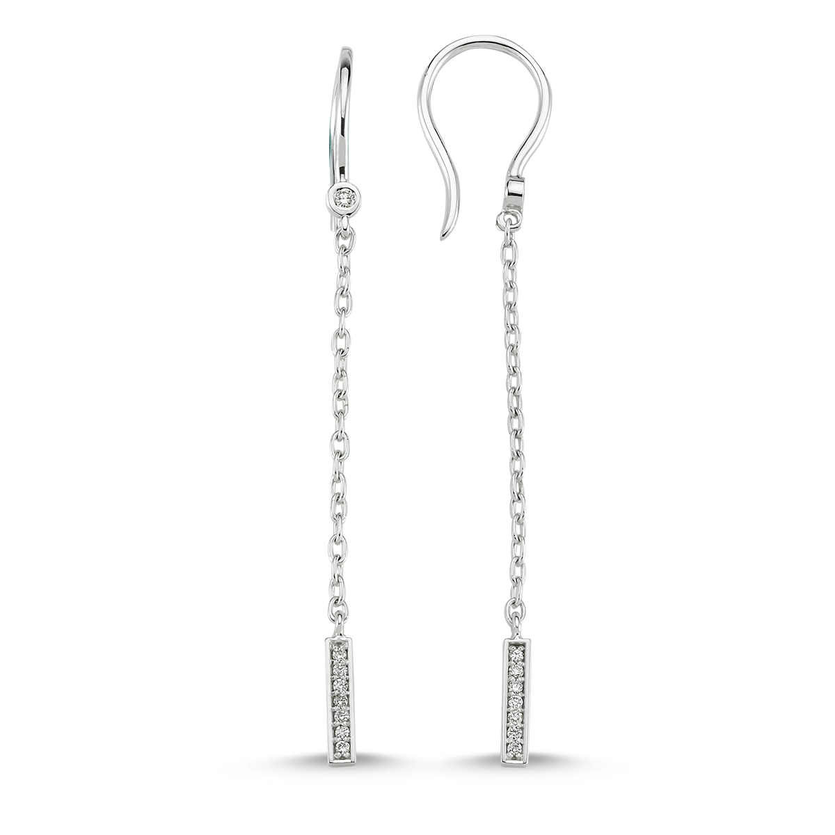 Swing- Line Diamond Earring