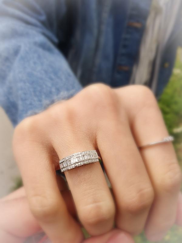 Baguette- Diamond Wedding Band