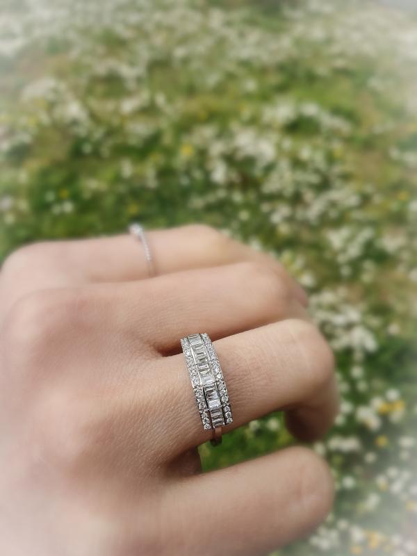 Baguette- Diamond Wedding Band