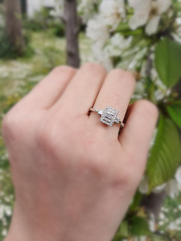 Baguette- Diamond Engagement Ring