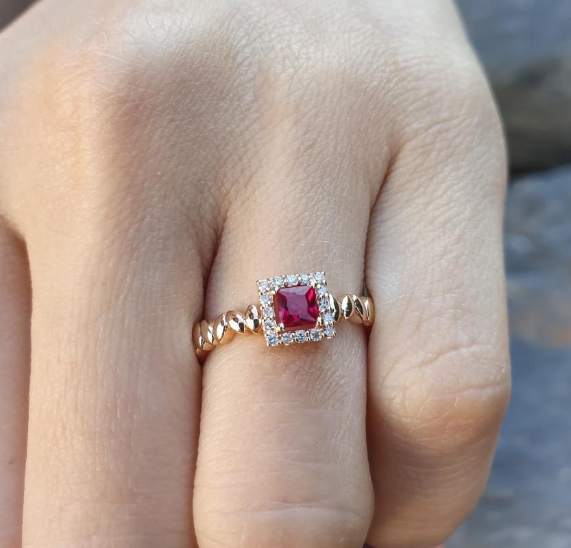 Pétite Collection- Ruby Engagement Ring