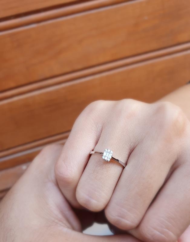 Baguette- Diamond Engagement Ring