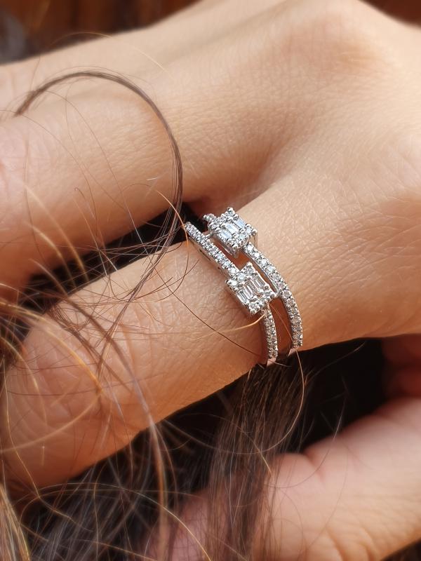 Baguette- Diamond Fantasy Ring