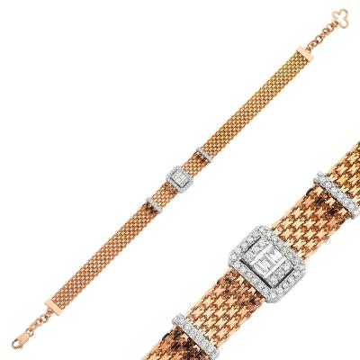 Baguette- İtalian Chain Baguette Bracelet