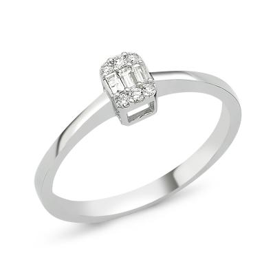 Baguette- Diamond Engagement Ring