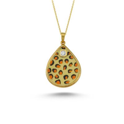 Animal Print- ’’Leopard’’ Diamond Necklace