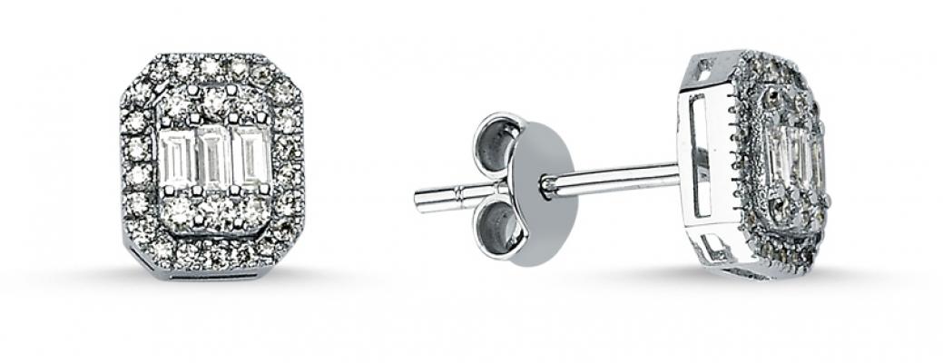 Baguette Collection- Diamond Earring