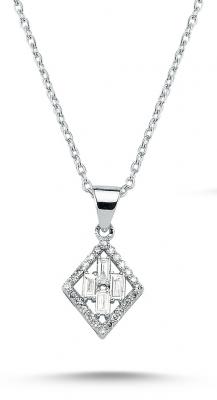 Baguette Collection- Diamond Necklace