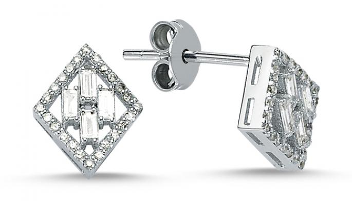 Baguette Collection- Diamond Earring