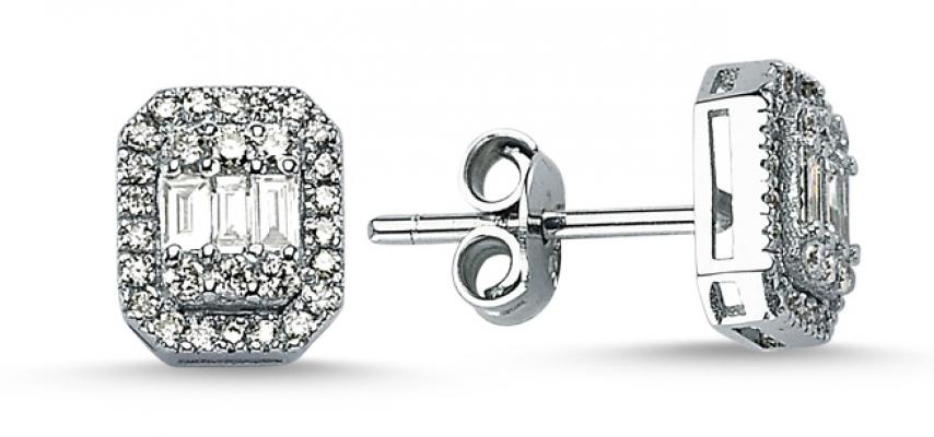 Baguette Collection- Diamond Earring