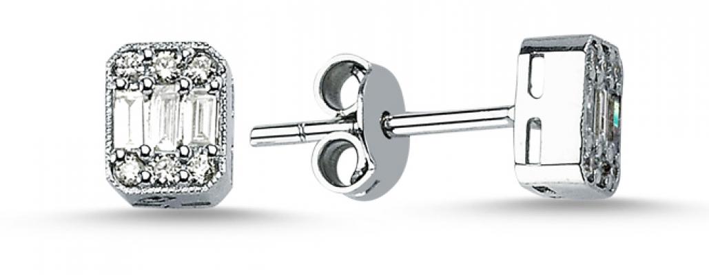 Baguette Collection- Diamond Earring